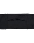 Back of Black Ultra Double Pocket Belt showing back flap