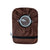 Flat of Brown elastic ostomy bag cover with pouch