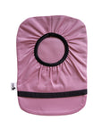 Flat of Dusty Pink elastic ostomy bag cover without pouch