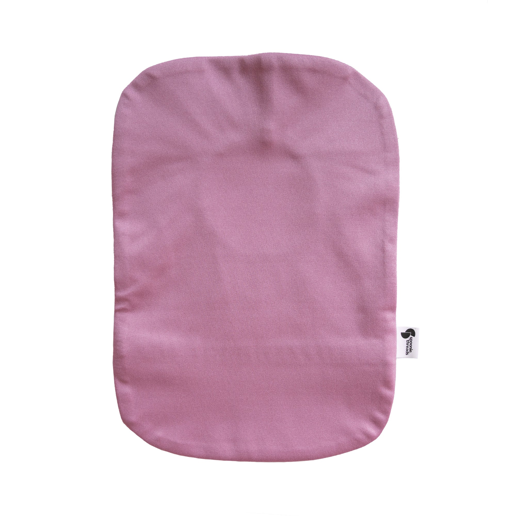 Back of Dusty Pink elastic ostomy bag cover