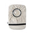 Flat of Beige elastic ostomy bag cover with pouch
