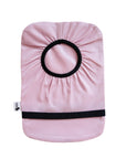 Flat of Light Pink elastic ostomy bag cover without pouch