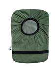 Flat of Olive elastic ostomy bag cover without pouch