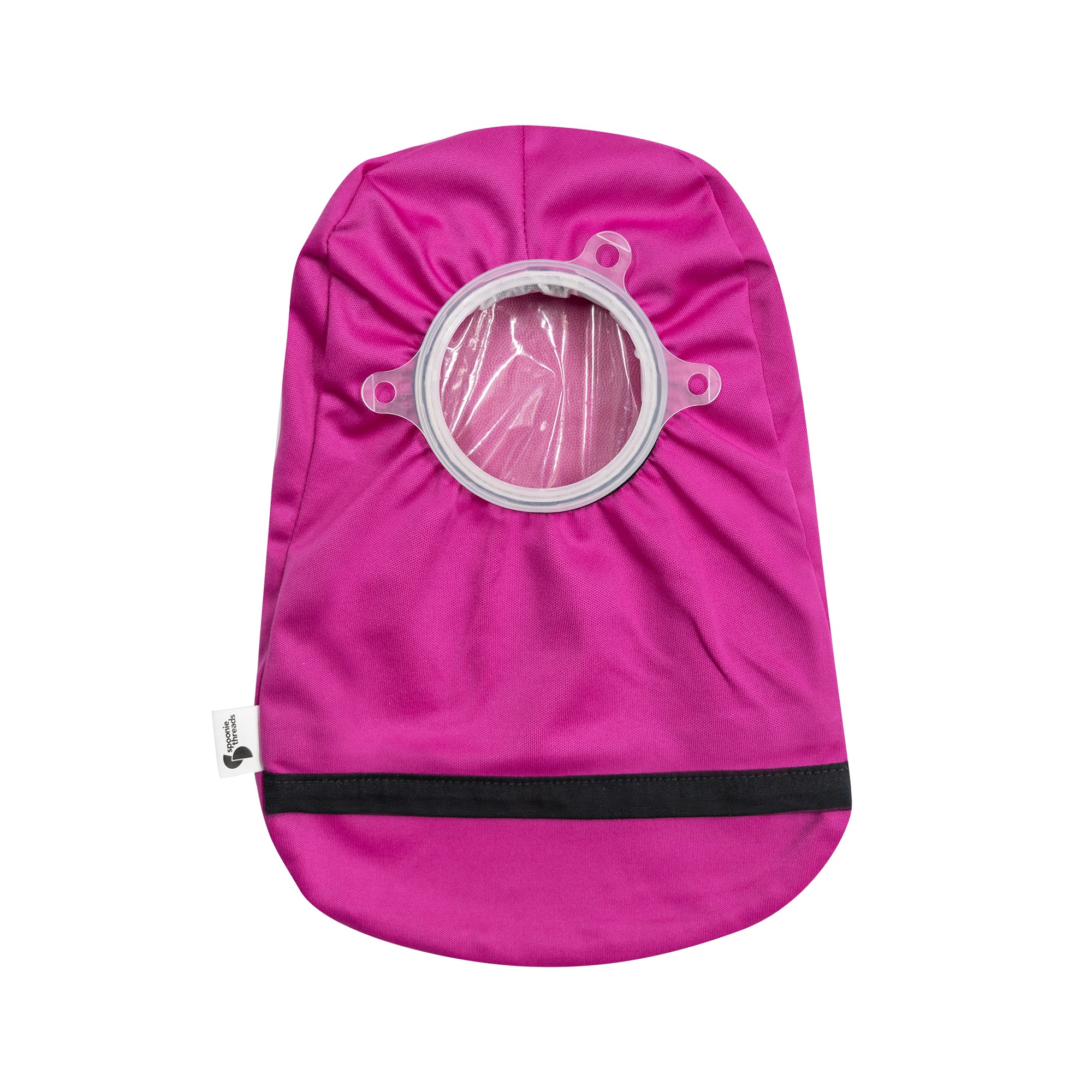 Fuchsia "Go with the Flow" Elastic Ostomy, Colostomy, Ileostomy Bag Cover