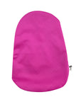 Back of Fuschia elastic ostomy bag cover