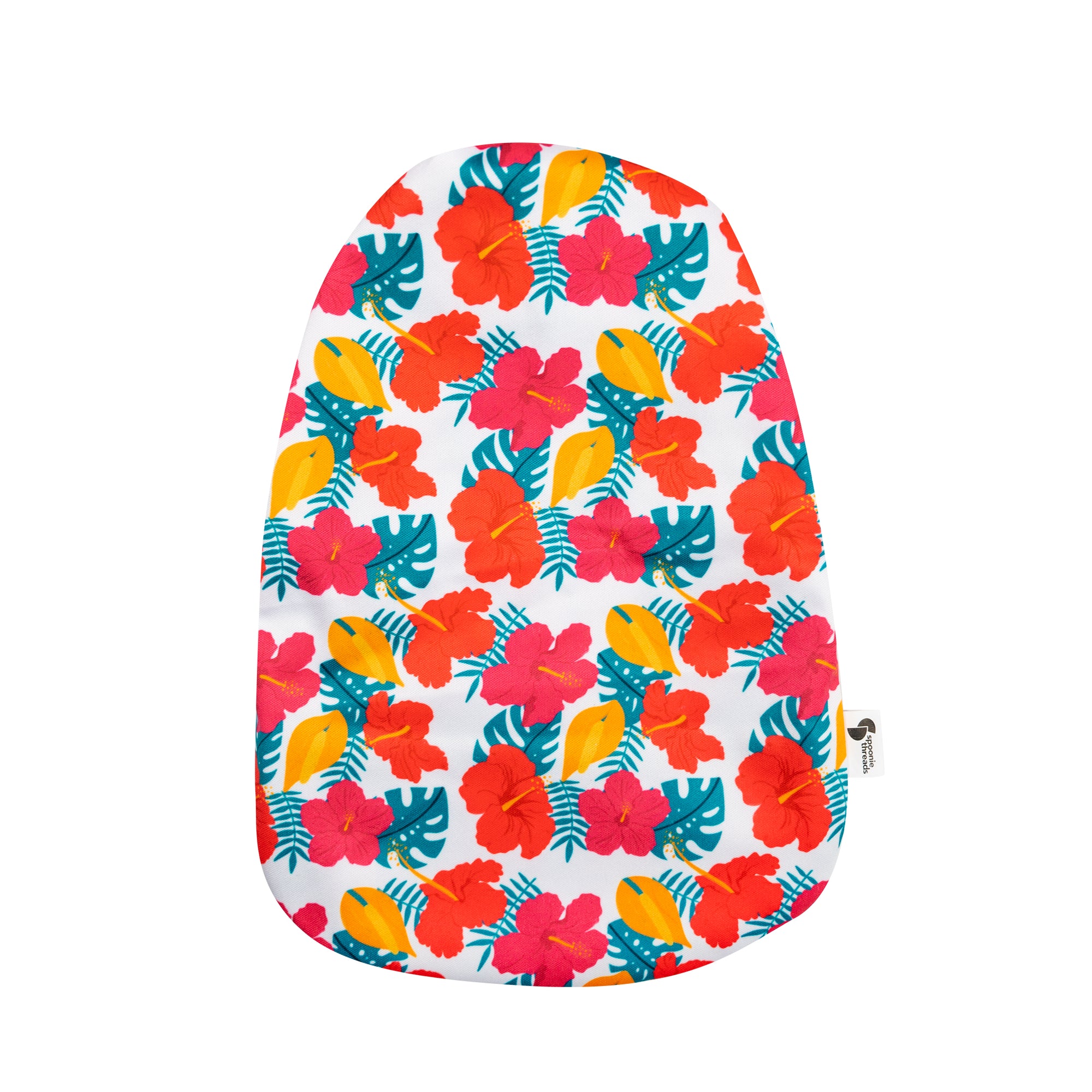 Back of Hibiscus Elastic Ostomy Bag Cover