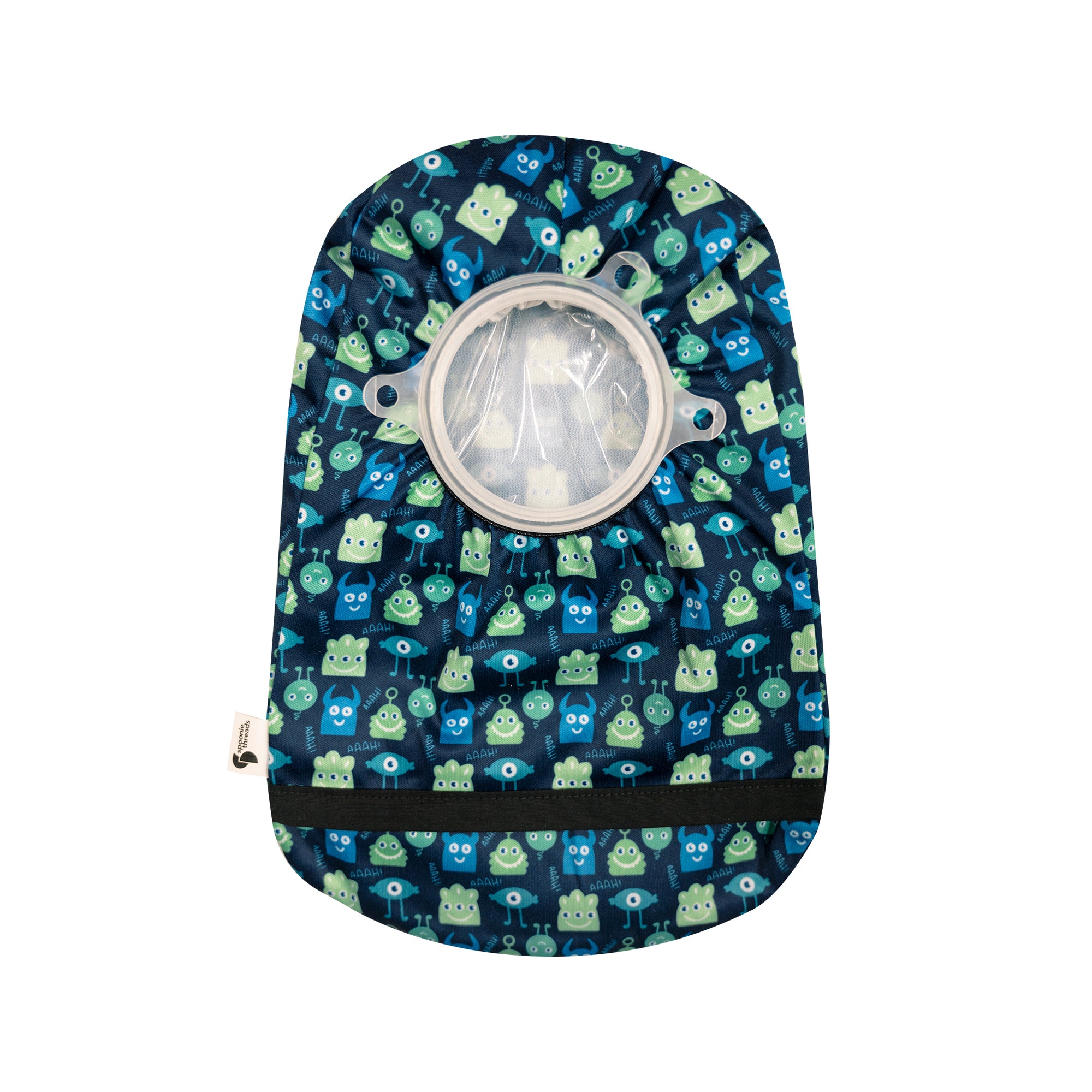 Monsters elastic ostomy bag cover with pouch