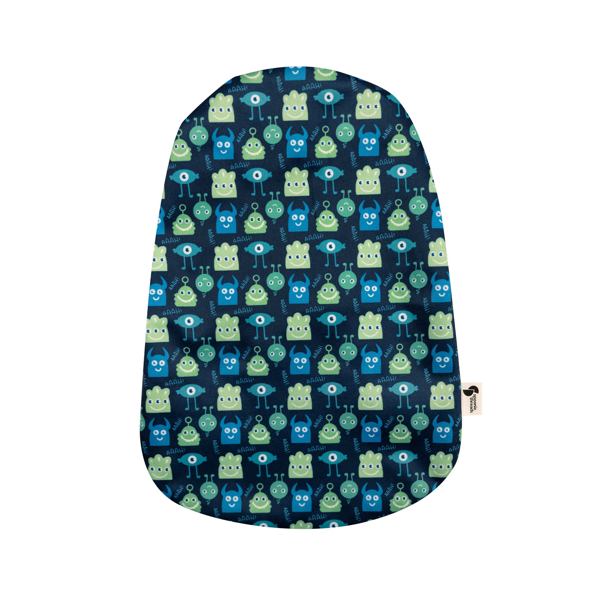 Back of Monsters elastic ostomy bag cover
