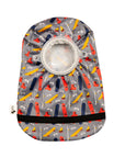 Wheels elastic ostomy bag cover with pouch