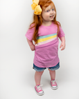 Girl wearing Shooting Star G-Tube Zip Tee