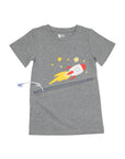 Gray Spaceship G-Tube Zip Shirt FINAL CLEARANCE