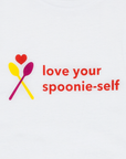 White Youth “Love Your Spoonie Self” T-Shirt detail