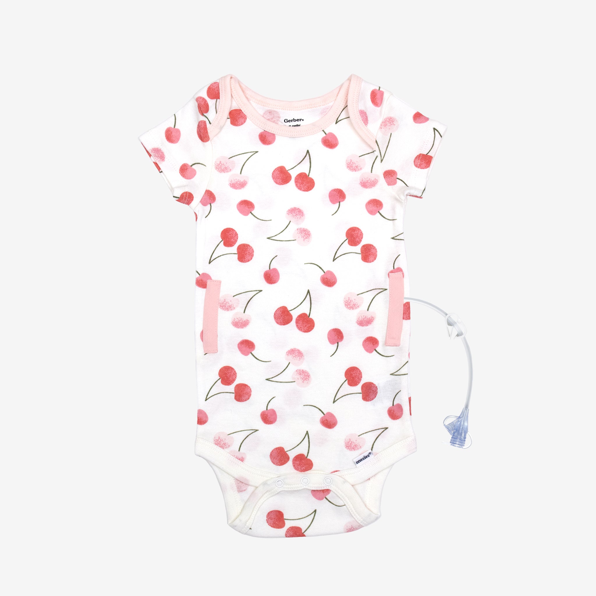 White/Pink LV onesie