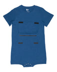 Royal Blue Controller Pocket Flap Bodysuit FINAL SALE