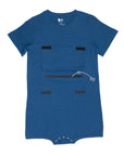 Royal Blue Controller Pocket Flap Bodysuit FINAL CLEARANCE