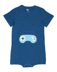 Royal Blue Controller Pocket Flap Bodysuit FINAL SALE