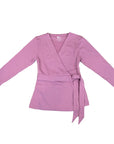 Flat of pink Adult Chest Access French Terry Wrap Top