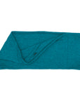 Flat of Teal Ultra Double Pocket Belt showing interior buttonhole