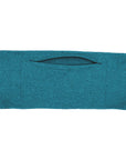 Flat of Teal Ultra Double Pocket Belt with open zipper