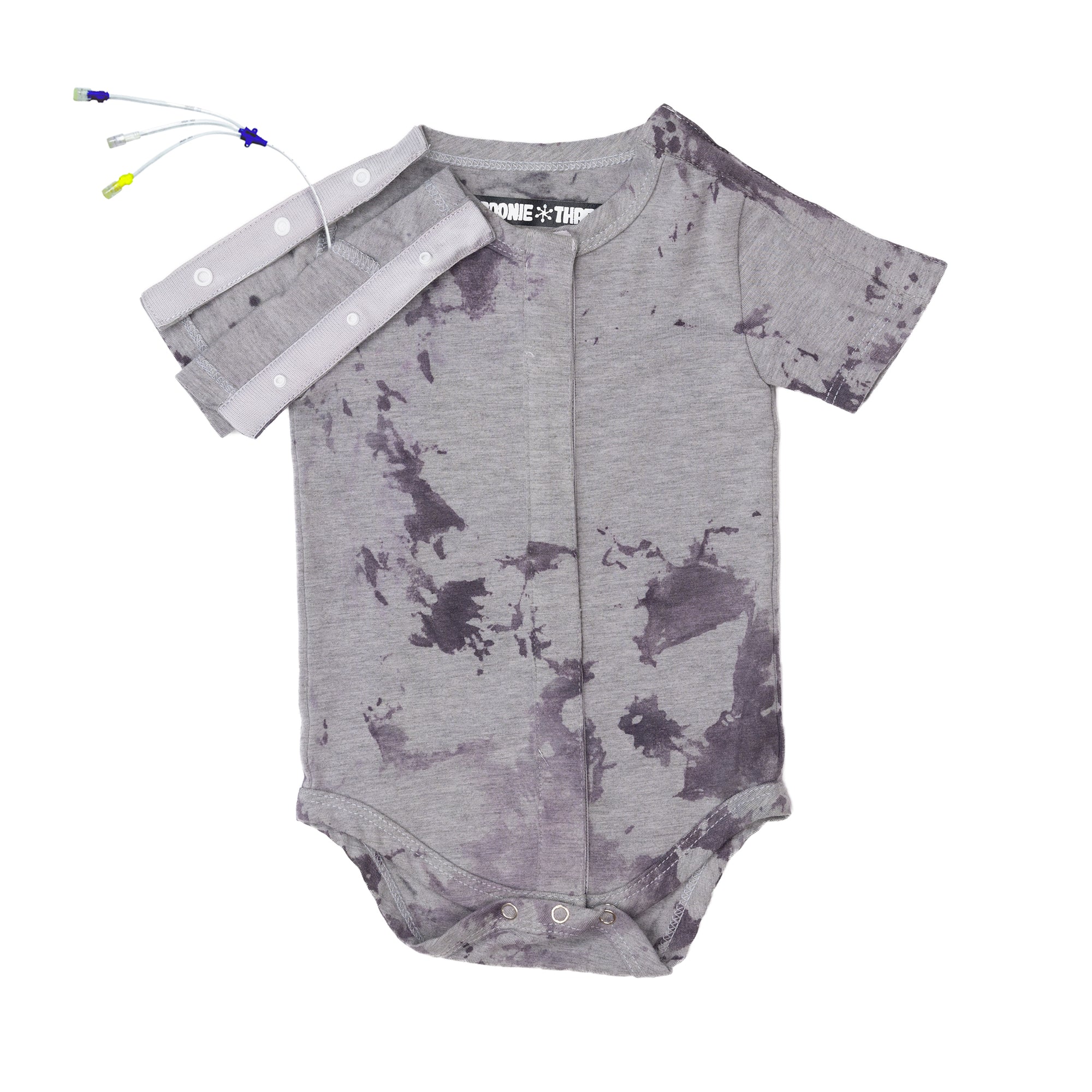 Flat of all access bodysuit with tubing