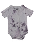 Flat of gray tie dye all access bodysuit