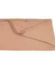 Flat of Tan Stretch Waistband folded