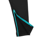 Closeup of open ankle zip