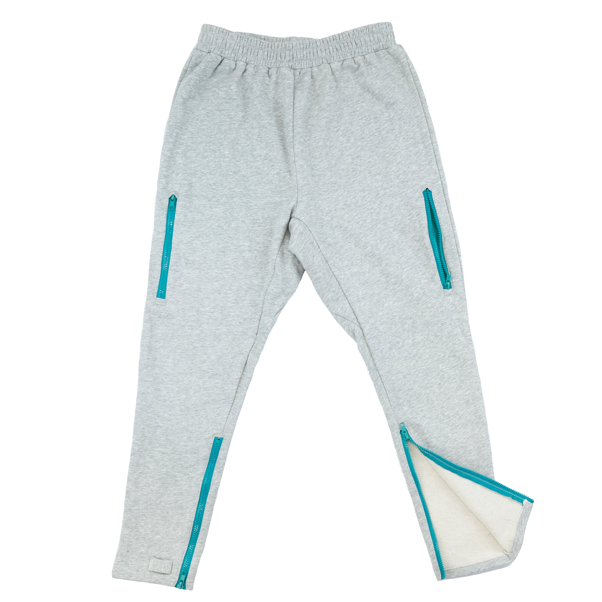 Adult Ankle Zip Access Pant with Contrast Zippers with open ankle zipper