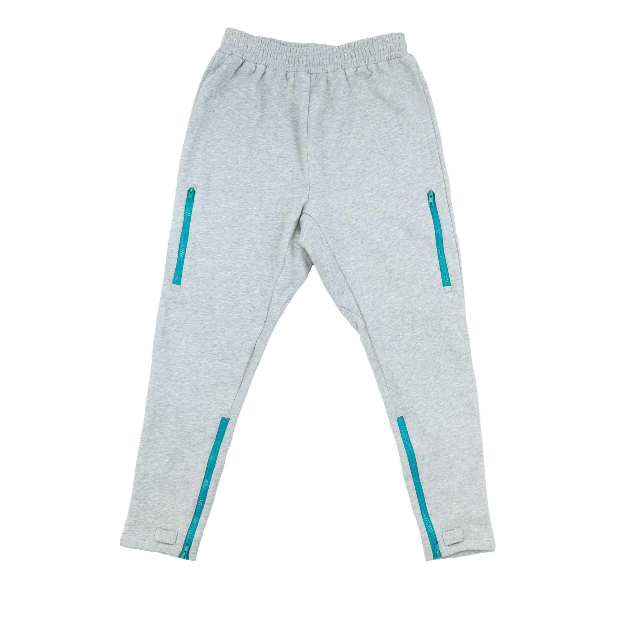 Flat of gray Adult Ankle Zip Access Pant with Contrast Zippers