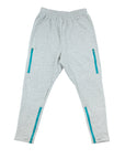 Flat of gray Adult Ankle Zip Access Pant with Contrast Zippers