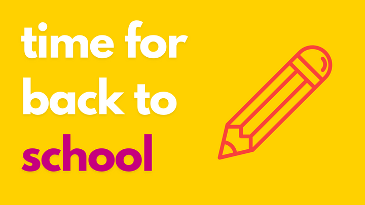 time for back to school graphic