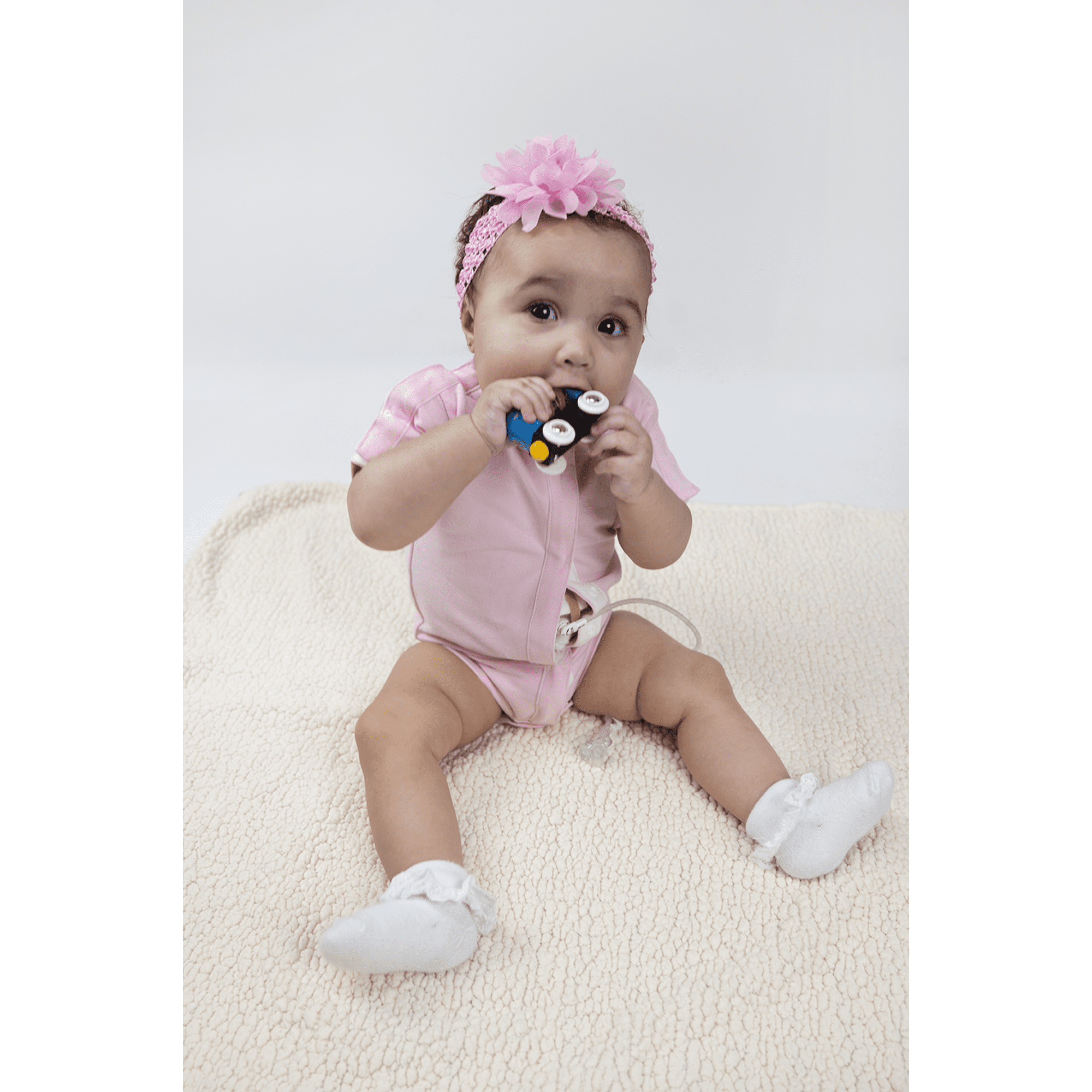 Pink All-Access Bodysuit | G-Tube, Catheter, NICU/PICU, Port-friendly adaptive clothing