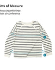 Vanilla Striped Adult Chest Zip Access Long-Sleeve Tee Shirt