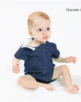 Dusty Blue Waffle Knit  Preemie to 4T All-Access Bodysuit