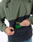 Person placing phone into Spoonie Signature Pocket