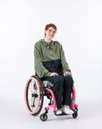 Sage/Black Colorblock Adult Zip Access Hoodie