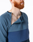 Mike showing open chest zippers