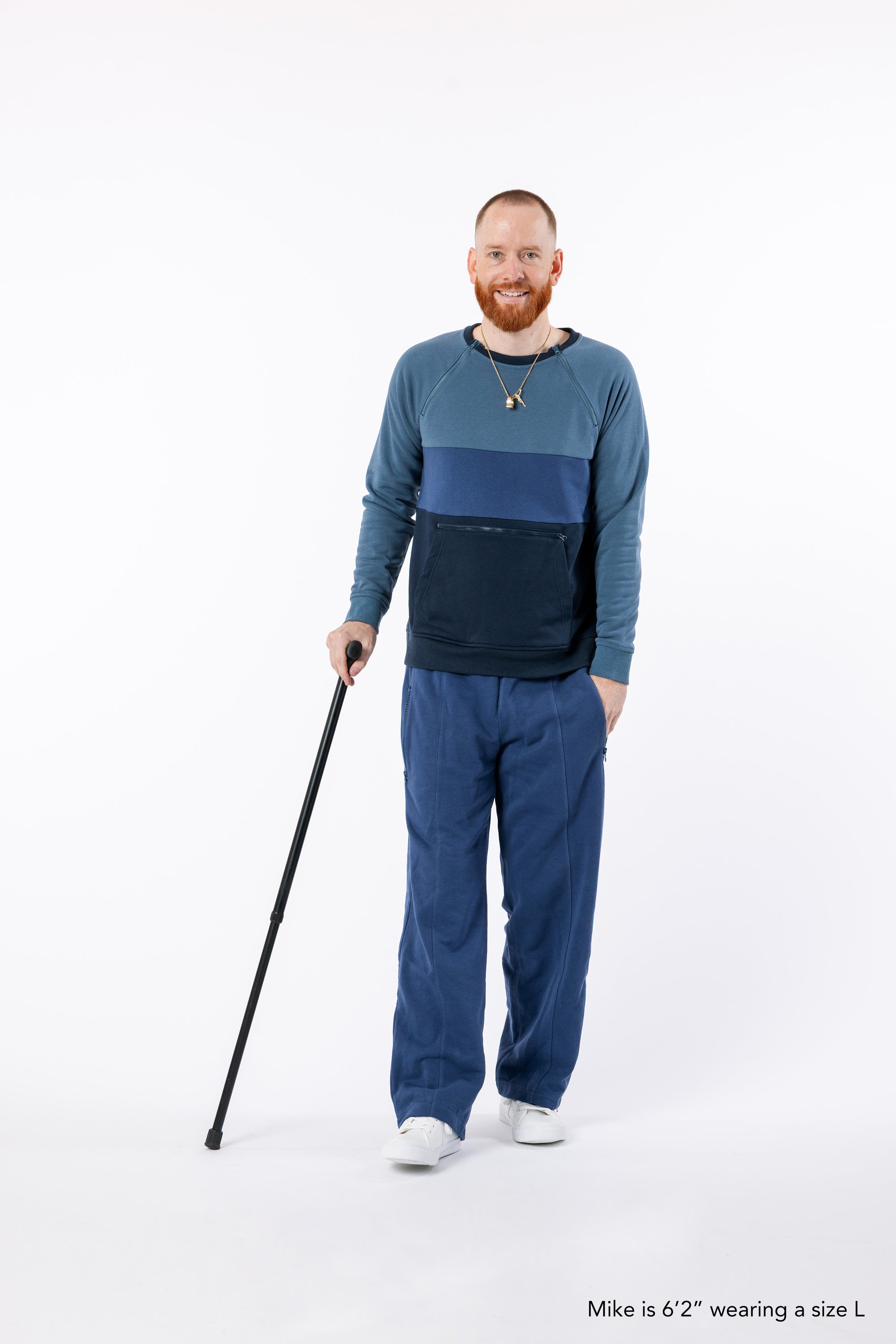 Mike is 6'2" wearing a size L