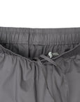 Gray pants with drawstring and zippers 