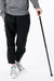 Closeup of Mike wearing Casual Zip Pants