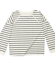 Vanilla Striped Adult Chest Zip Access Long-Sleeve Tee Shirt