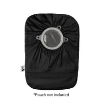 Black "Go with the Flow" Elastic Ostomy Bag Cover