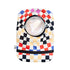 Flat of Checkerboard Elastic Ostomy Bag Cover with pouch