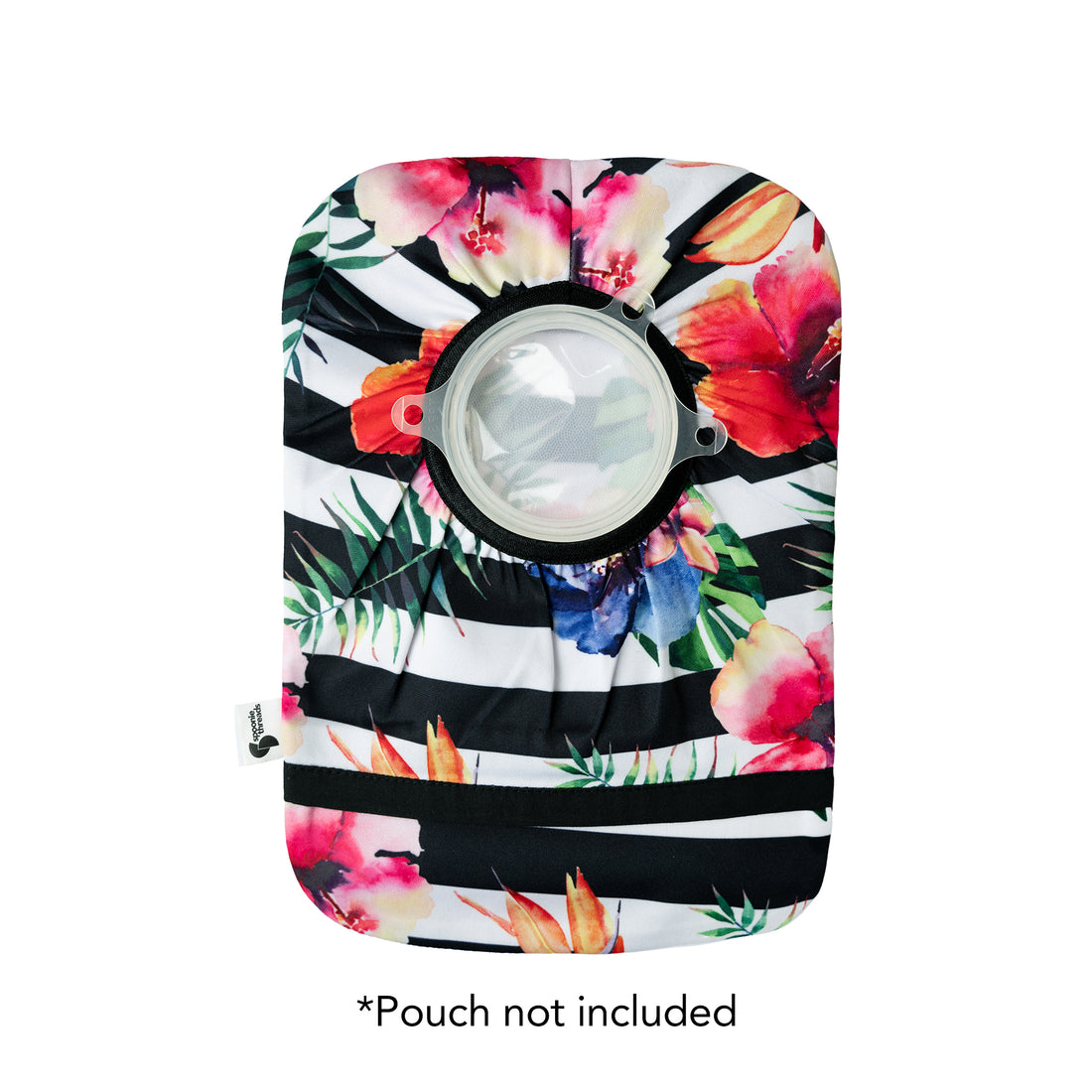 Floral Stripe Elastic Ostomy Bag Cover