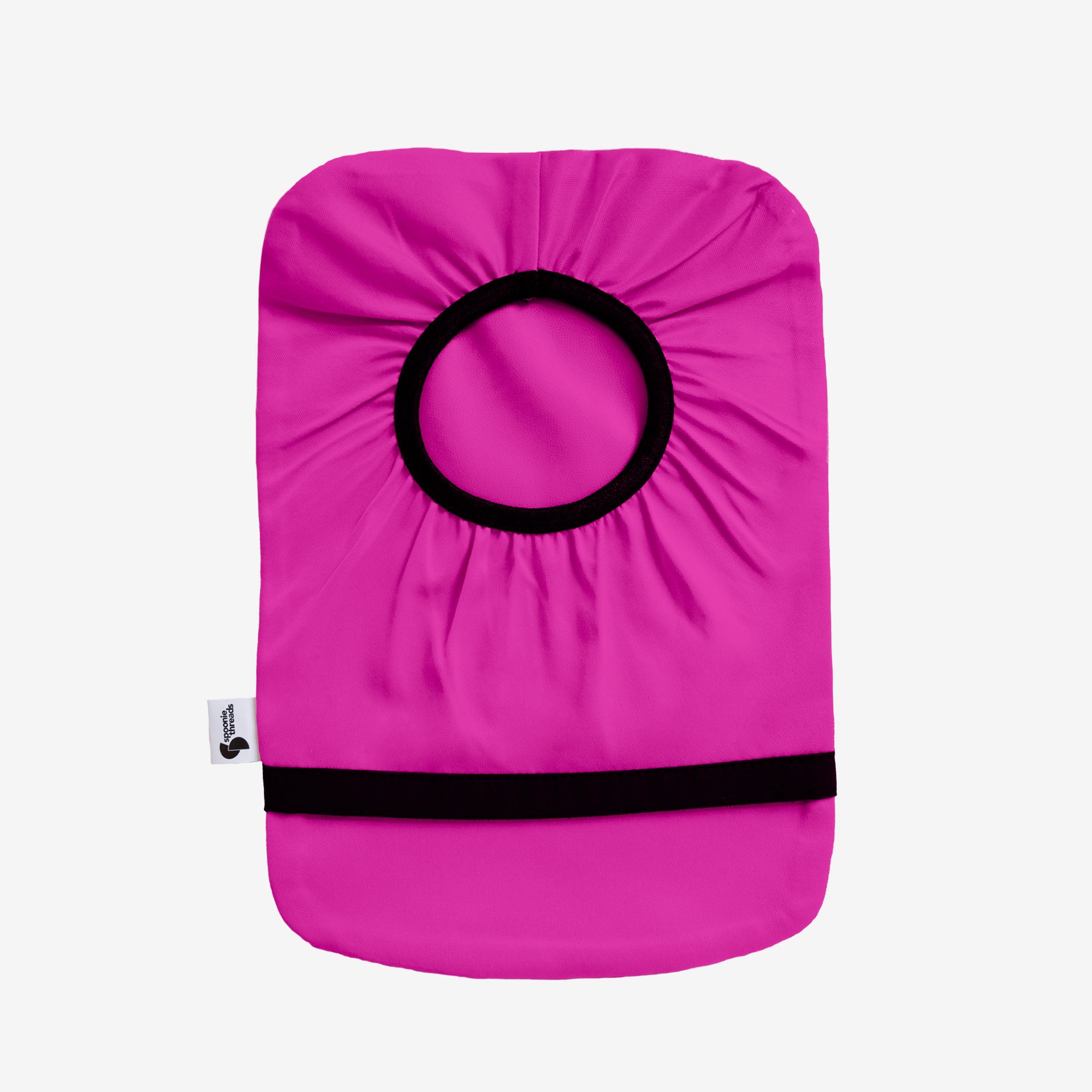 Fuschia elastic ostomy bag cover without pouch