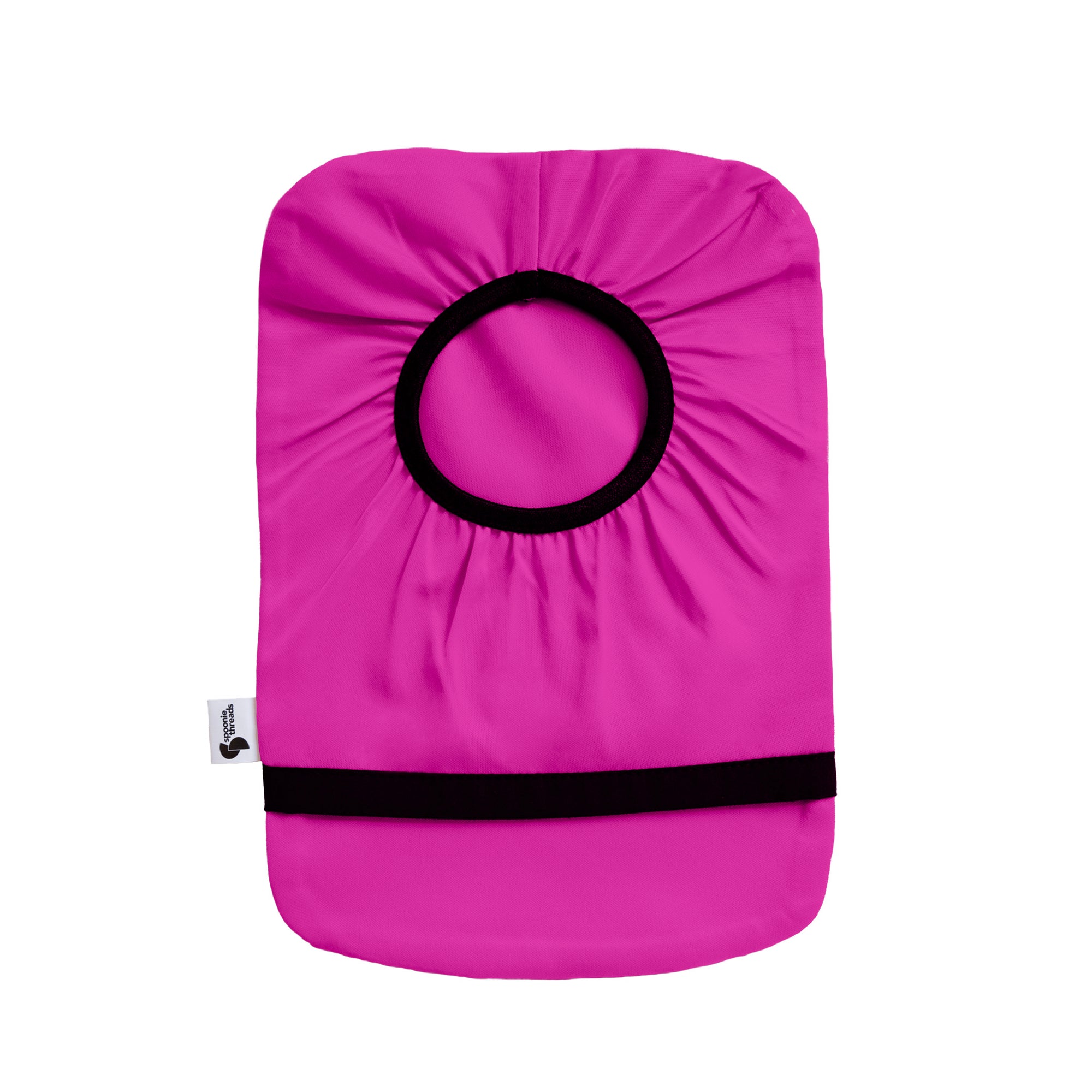 Fuschia elastic ostomy bag cover without pouch