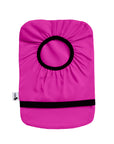 Fuschia elastic ostomy bag cover without pouch