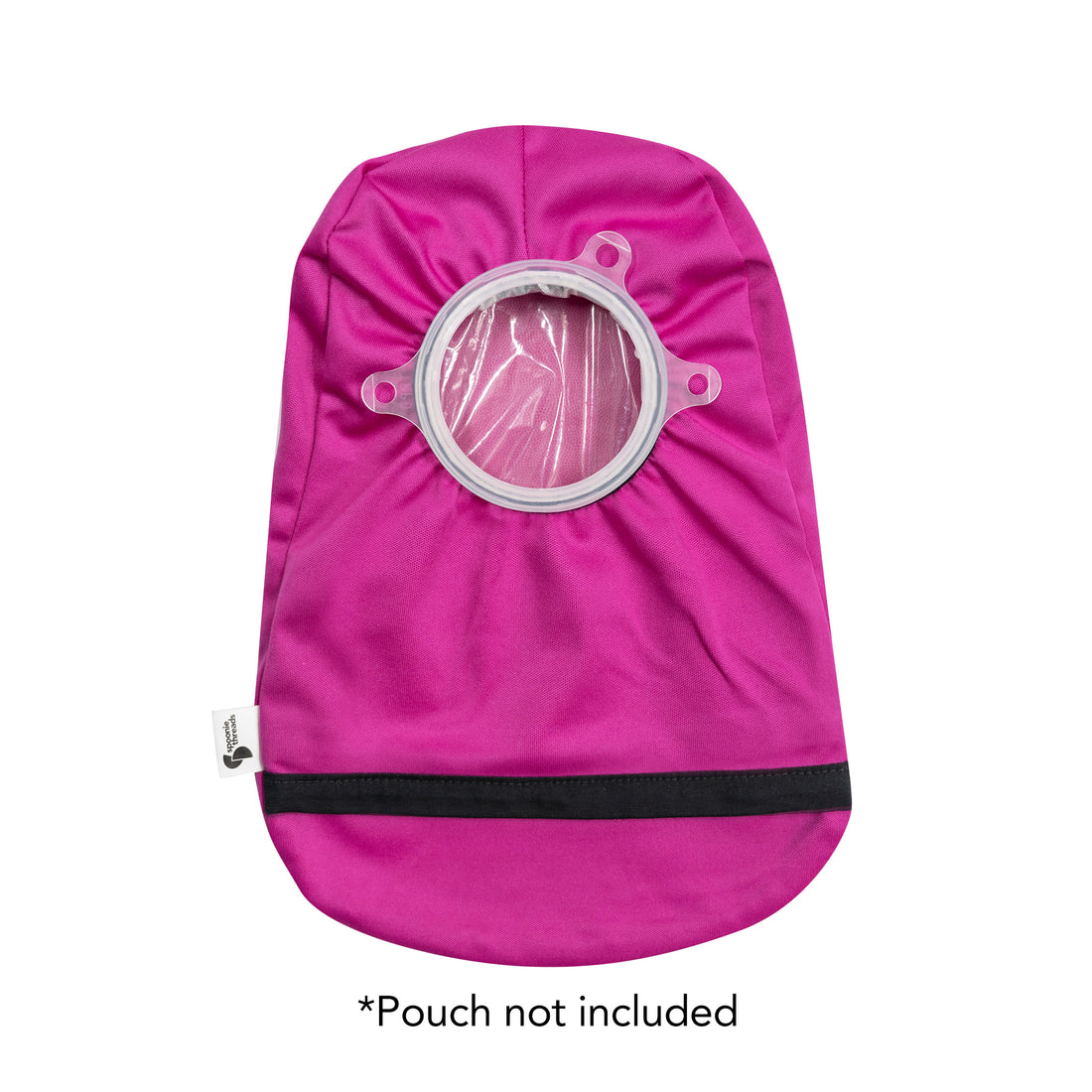 Fuchsia "Go with the Flow" Elastic Ostomy Bag Cover