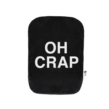 Black "Oh Crap" Elastic Ostomy Bag Cover