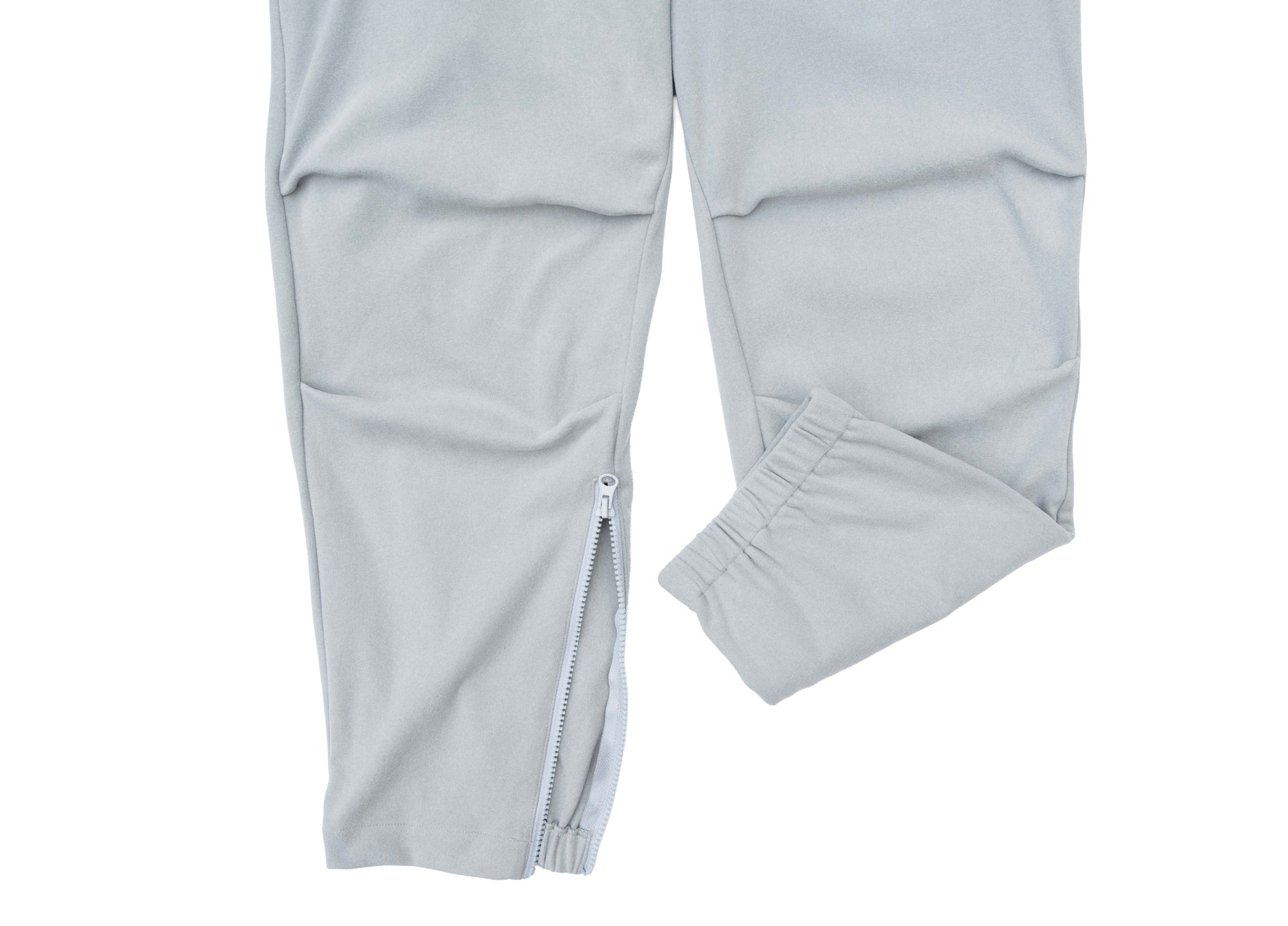 Closeup of ankle zipper